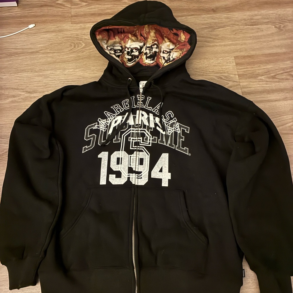 Supreme Black and Red Hoodie